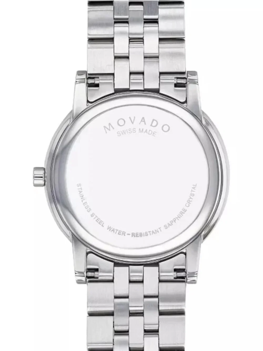 Movado Museum Classic Black Dial Mens Watch 0607201 Stainless Steel Swiss Made